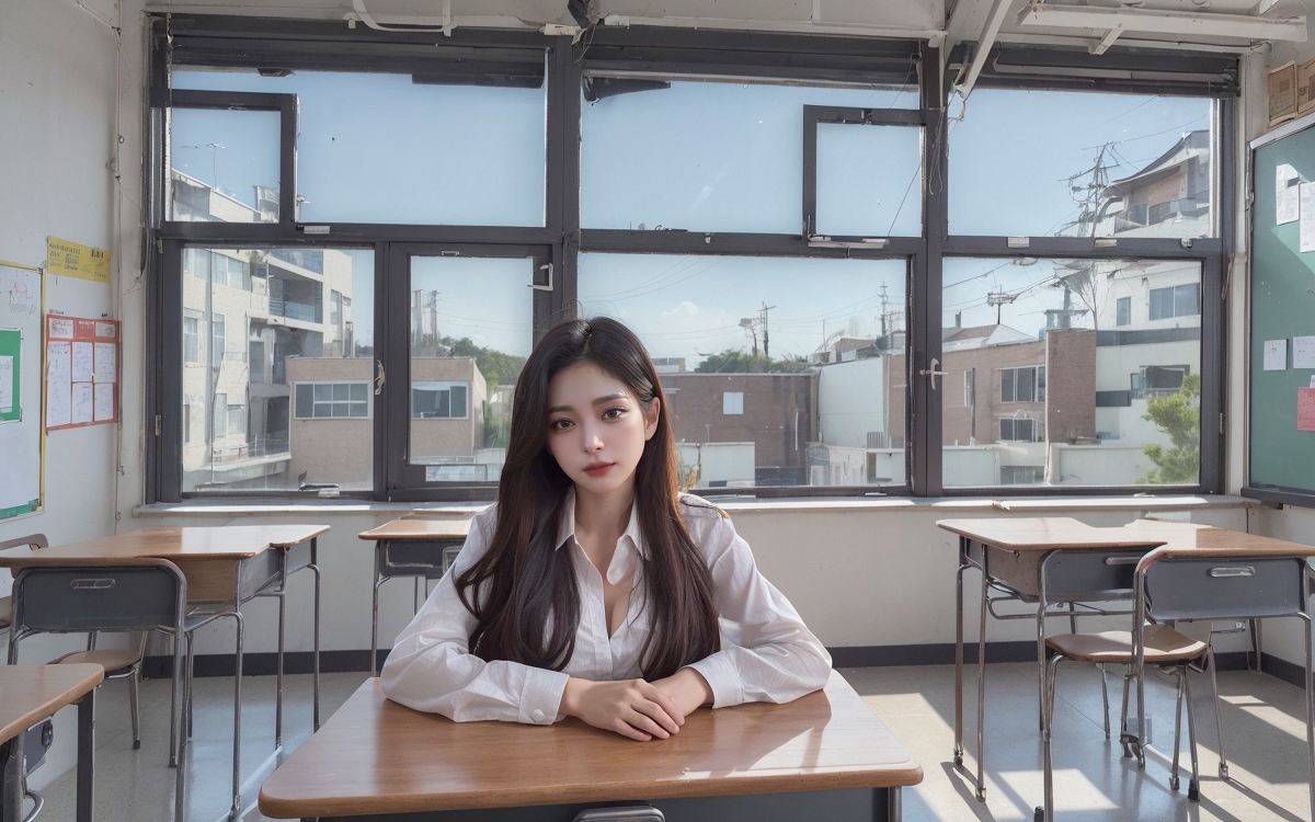 AI生成美女~Ai_DaDaDak-Ai girl school look