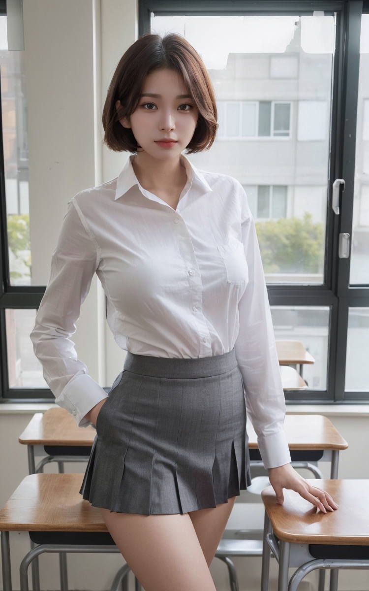 AI生成美女~Ai_DaDaDak-Ai girl school look