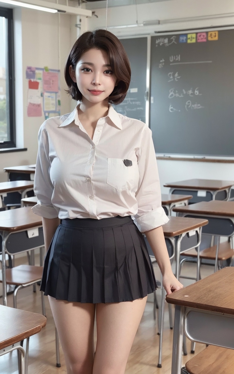 AI生成美女~Ai_DaDaDak-Ai girl school look