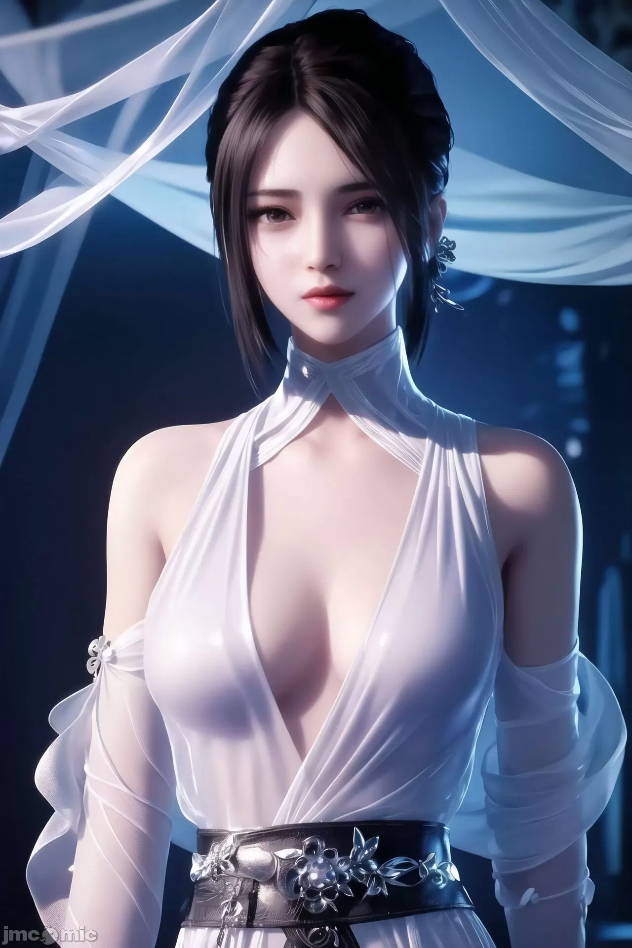 Ai 生成 蚩夢和云韻還有姬如雪MB