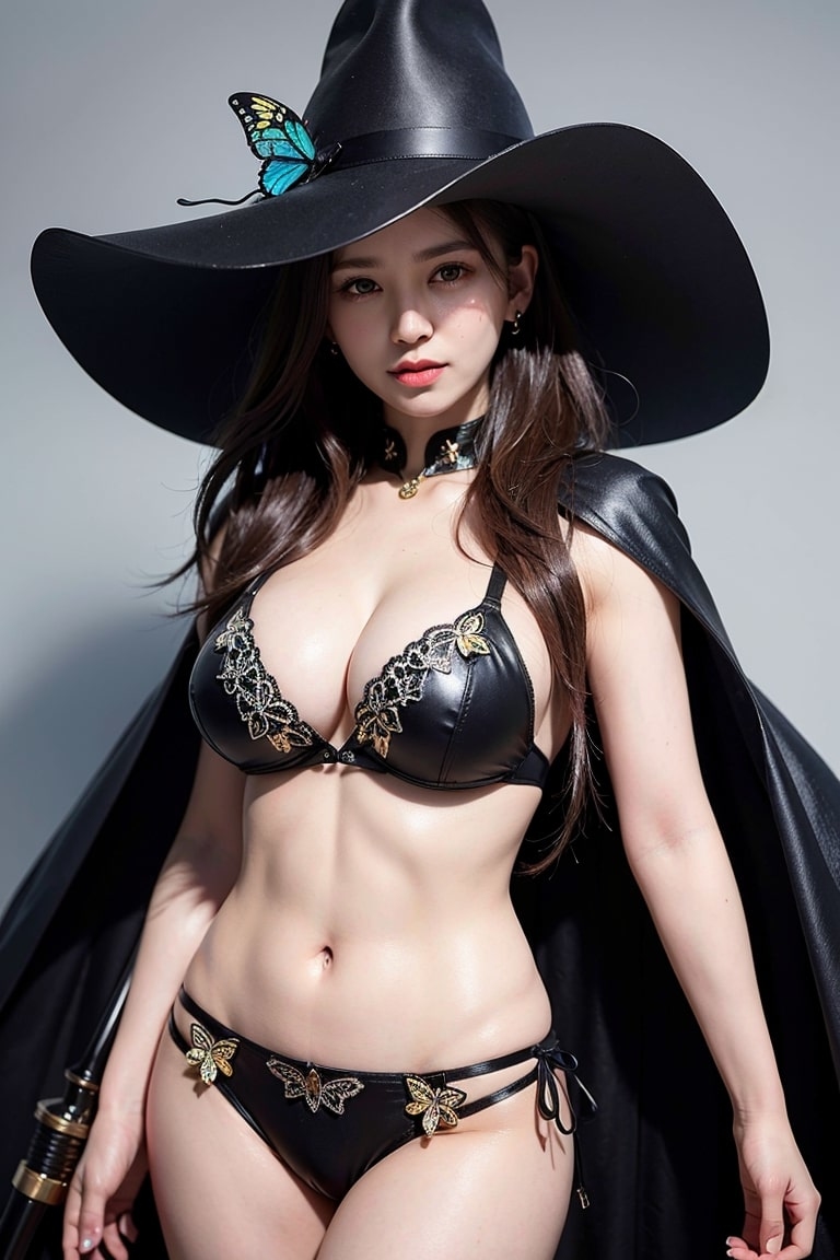 AI生成美女~AiMakeGirl-魔女のマントビキニ（女巫斗篷比基尼）