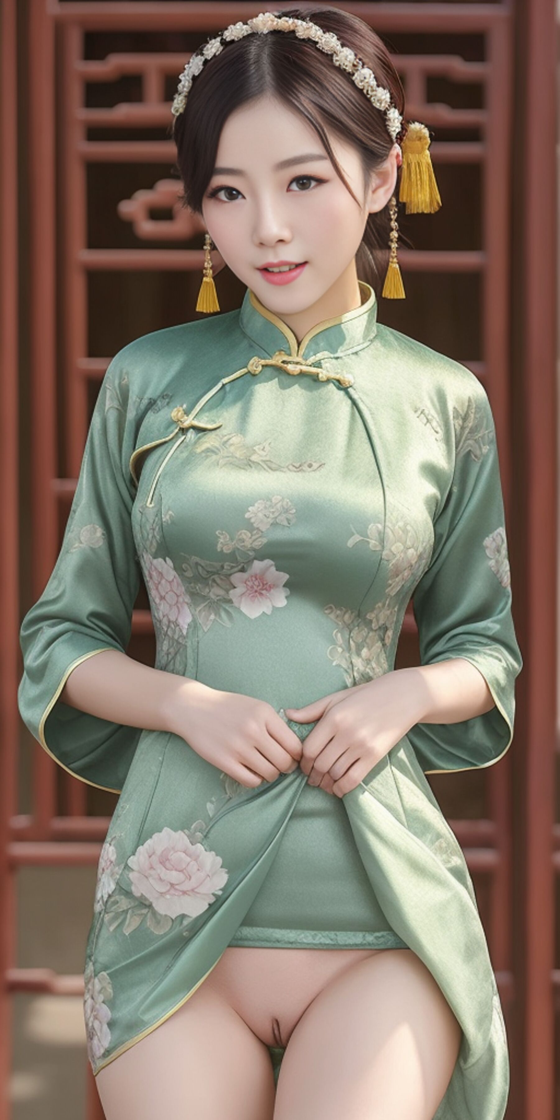 AI作畫：古典旗袍