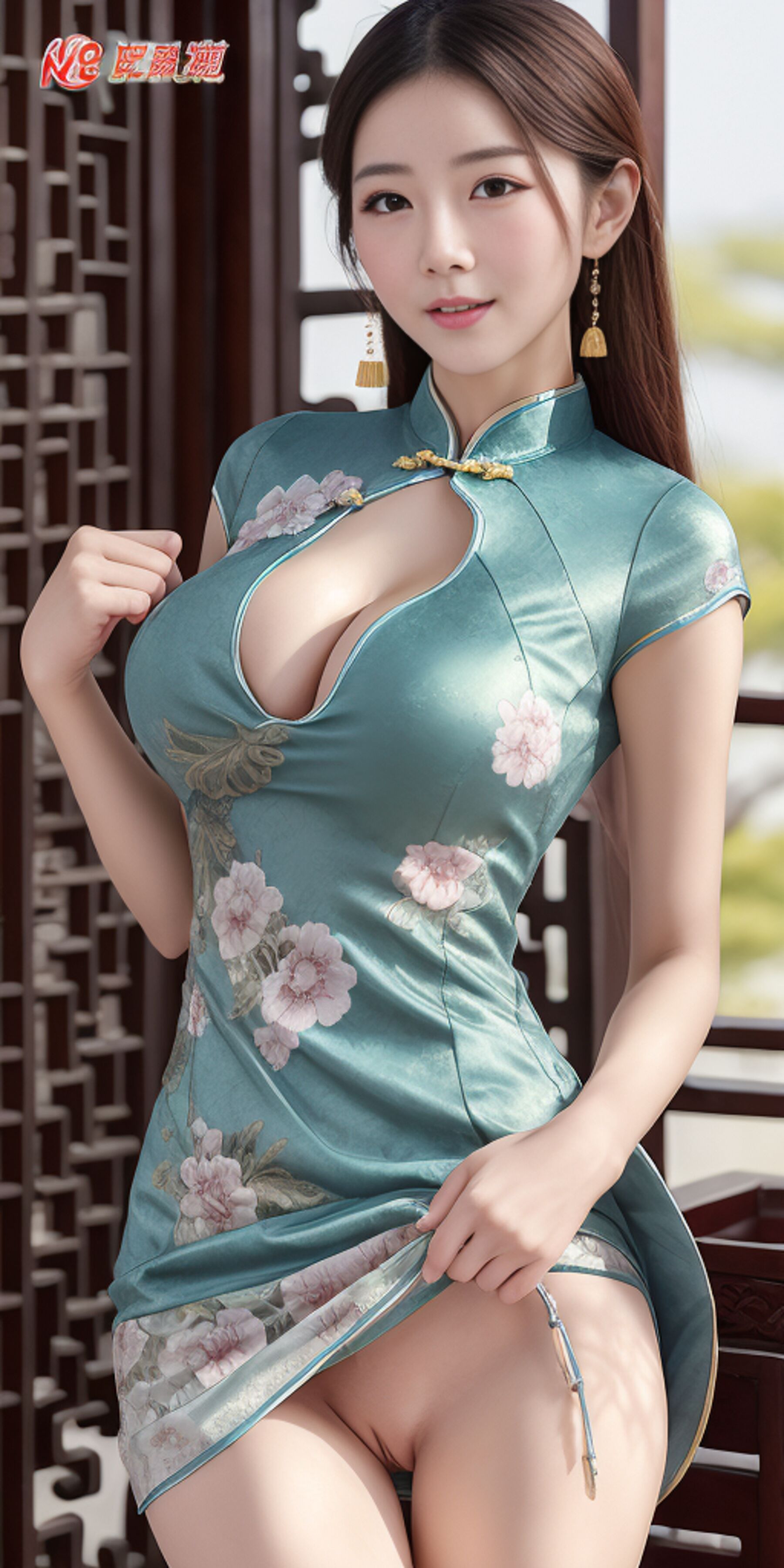 AI作畫：古典旗袍