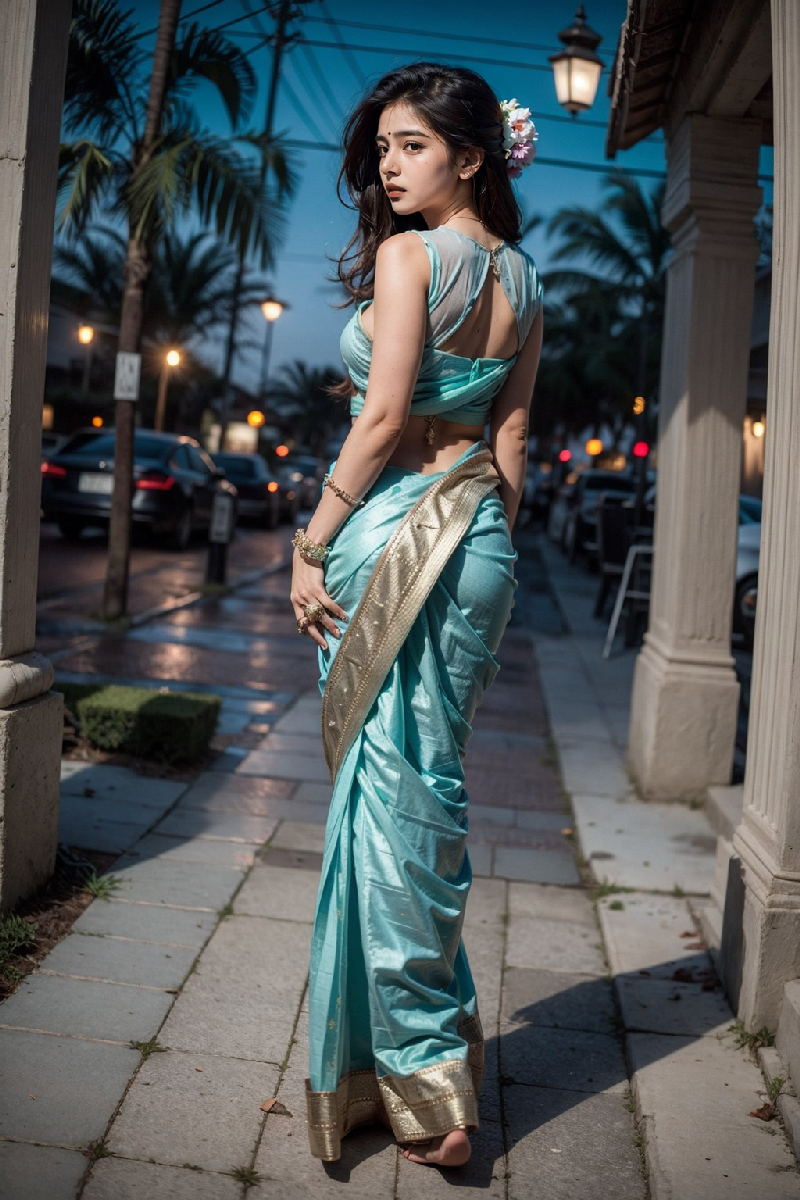 met her in india