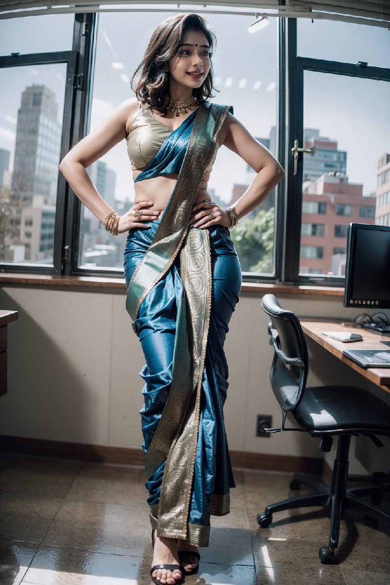 met her in india