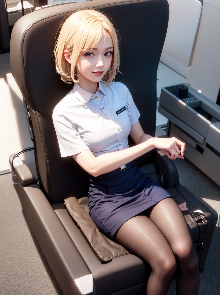 AI Generation ~ Chris - Black yarn White yarn (black and white stockings)