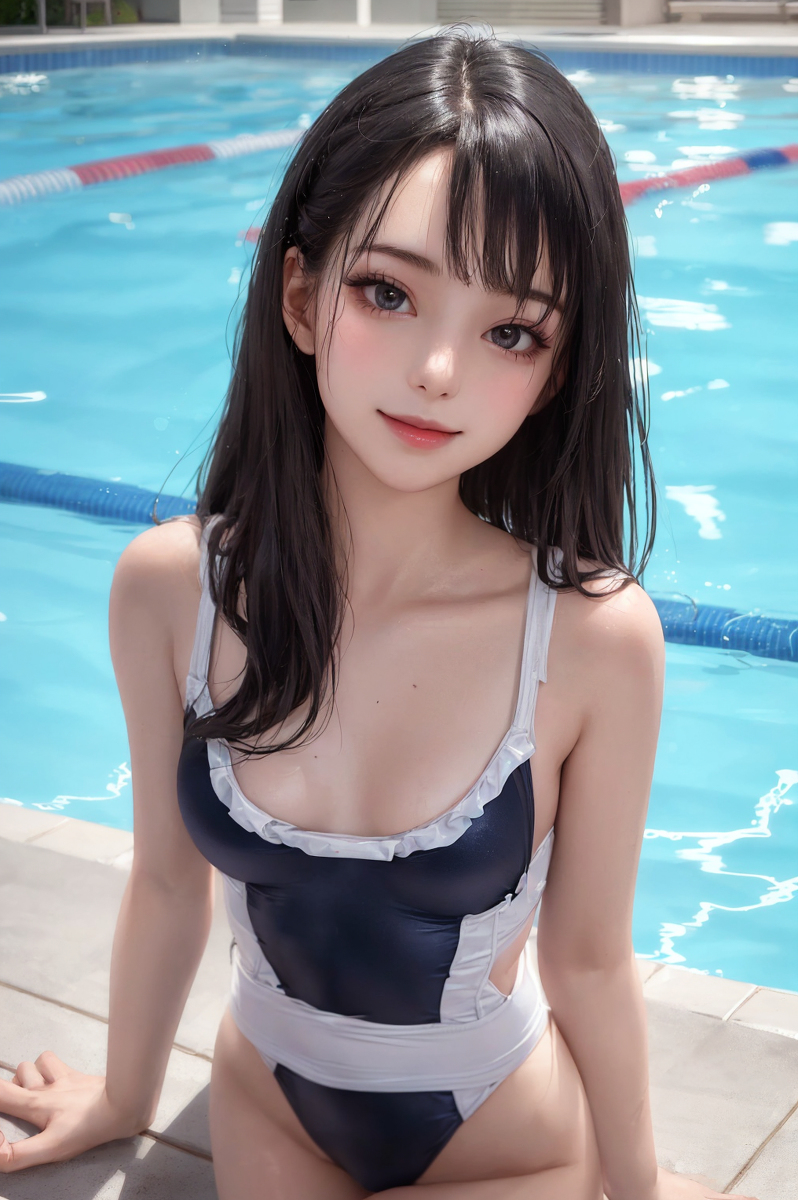 AI Generation ~ Chris-Swimming girls