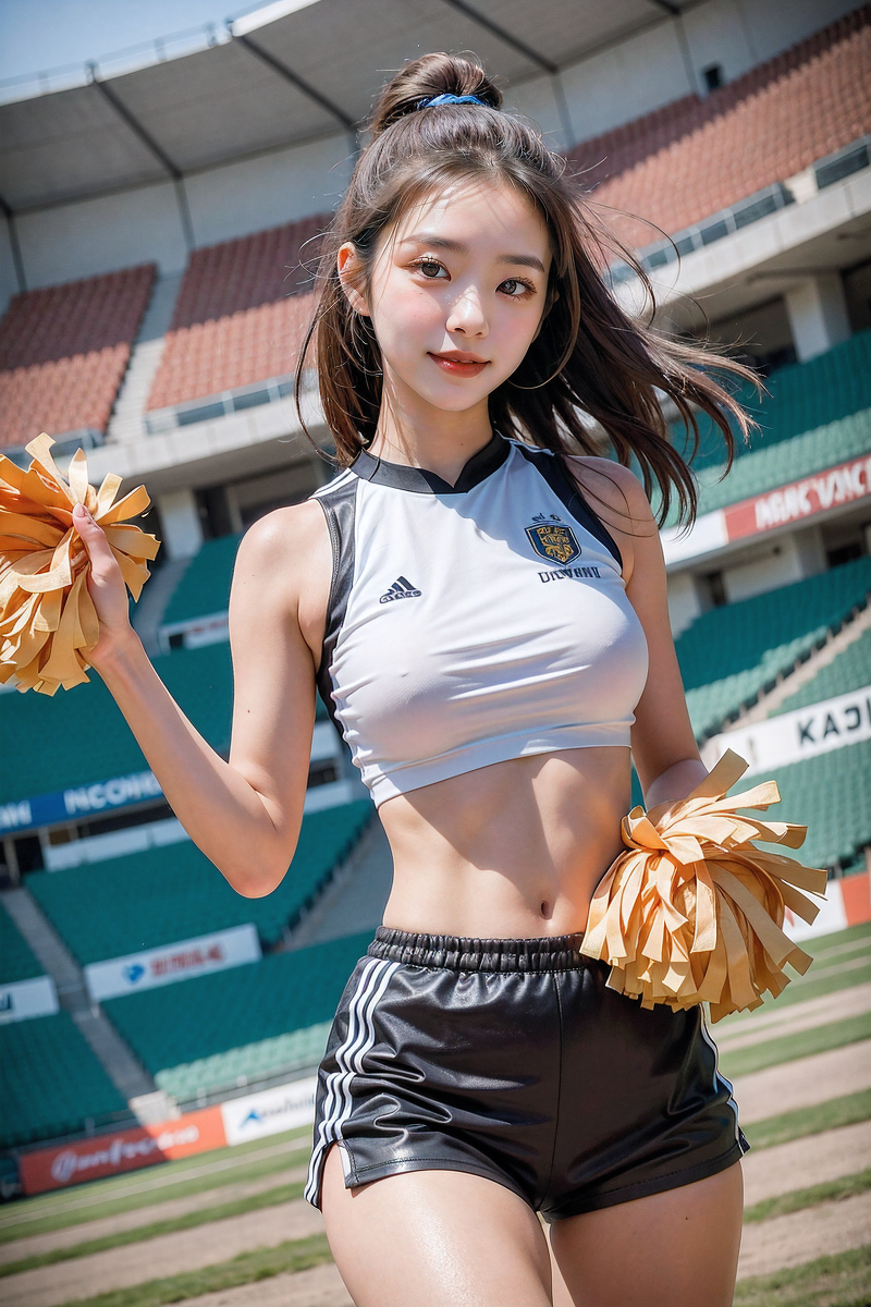 AI generation ~ AI OFUG-The girl is a cheerleader cosplayer (she dresses as a