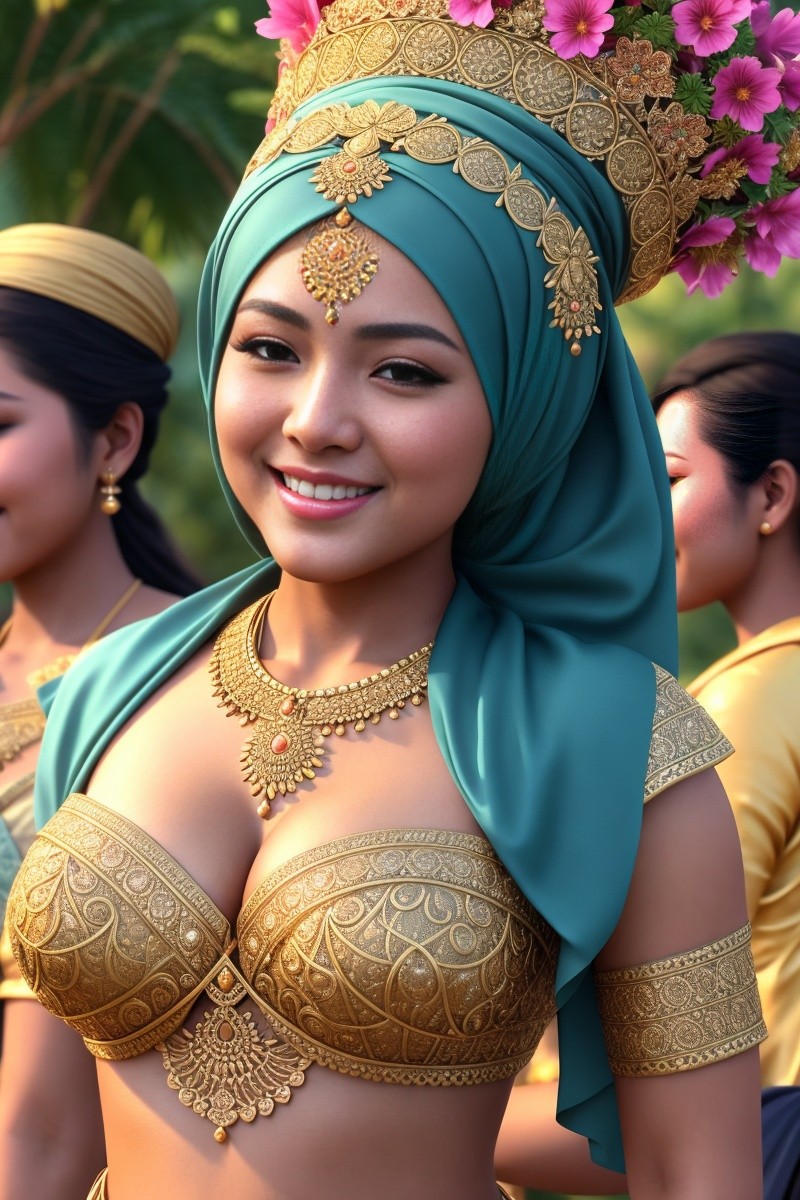 Hijabi javanese festival