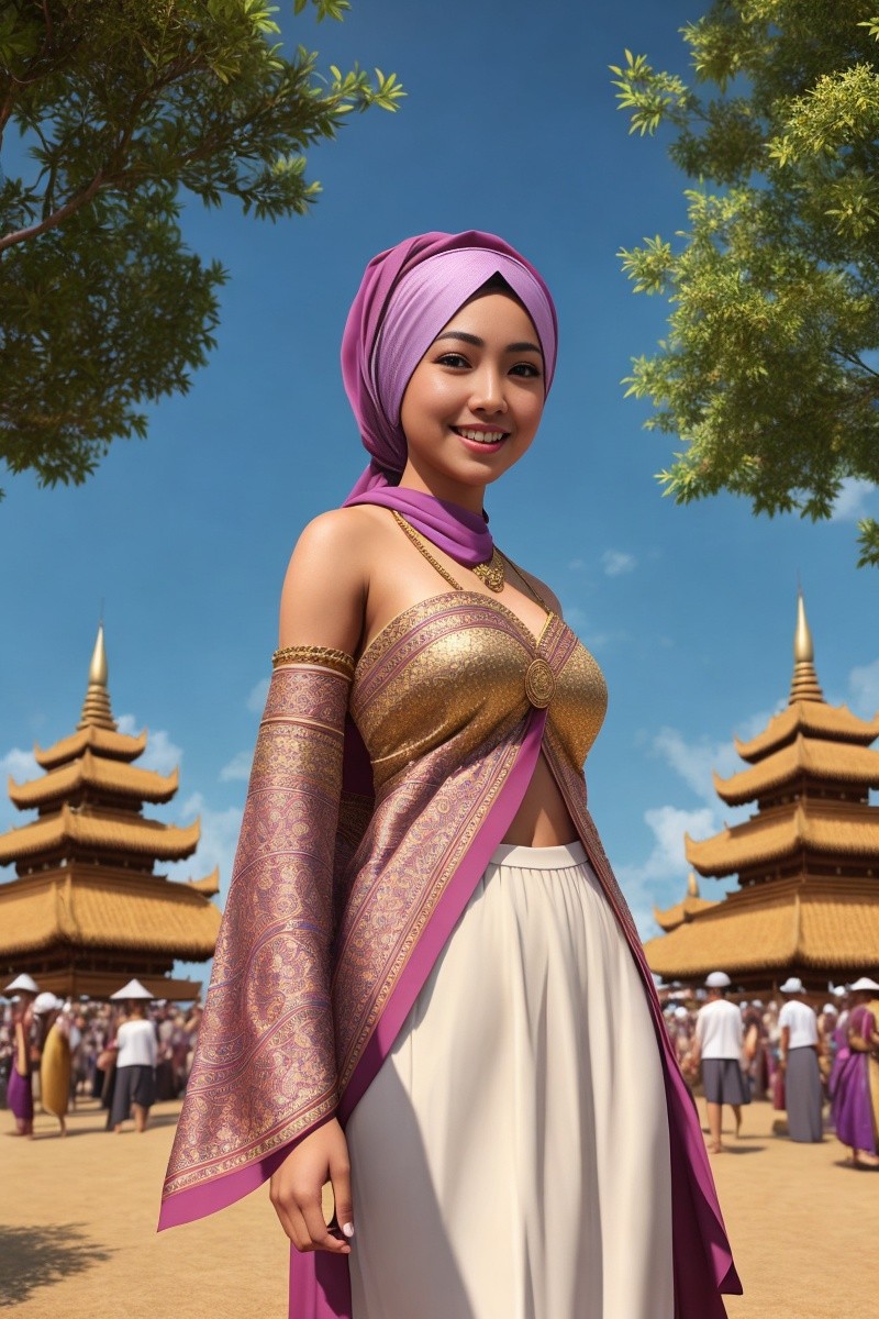 Hijabi javanese festival