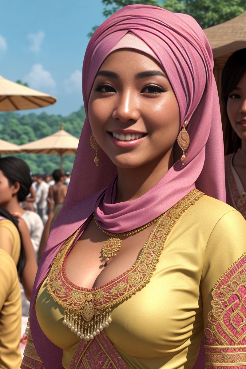 Hijabi javanese festival