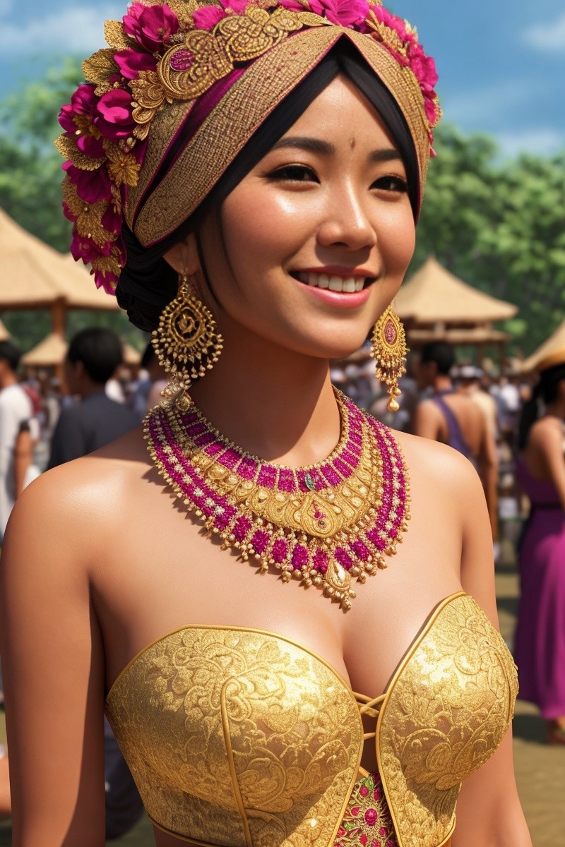 Hijabi javanese festival