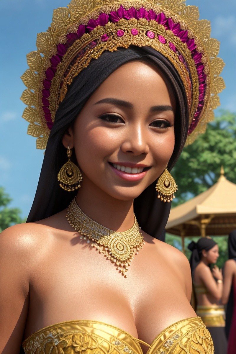 Hijabi javanese festival