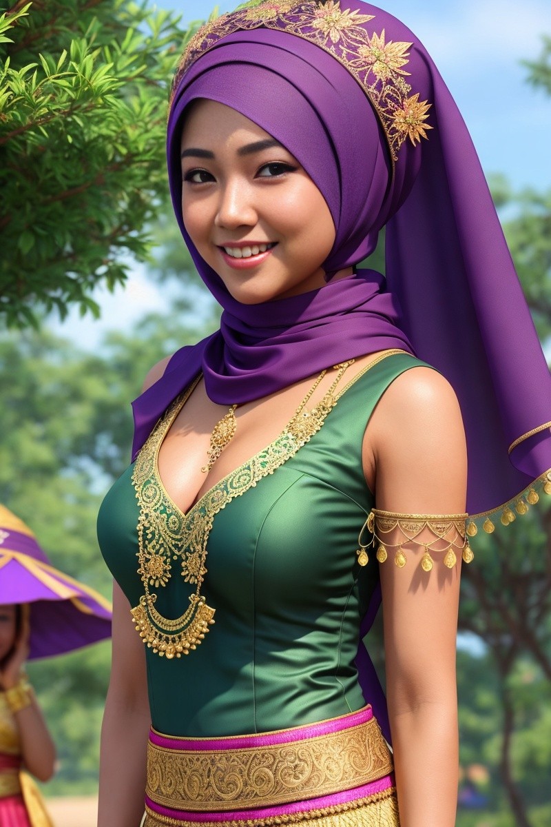 Hijabi javanese festival