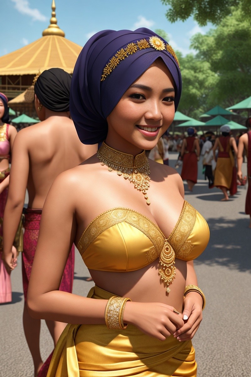 Hijabi javanese festival