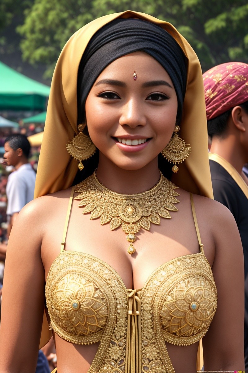 Hijabi javanese festival