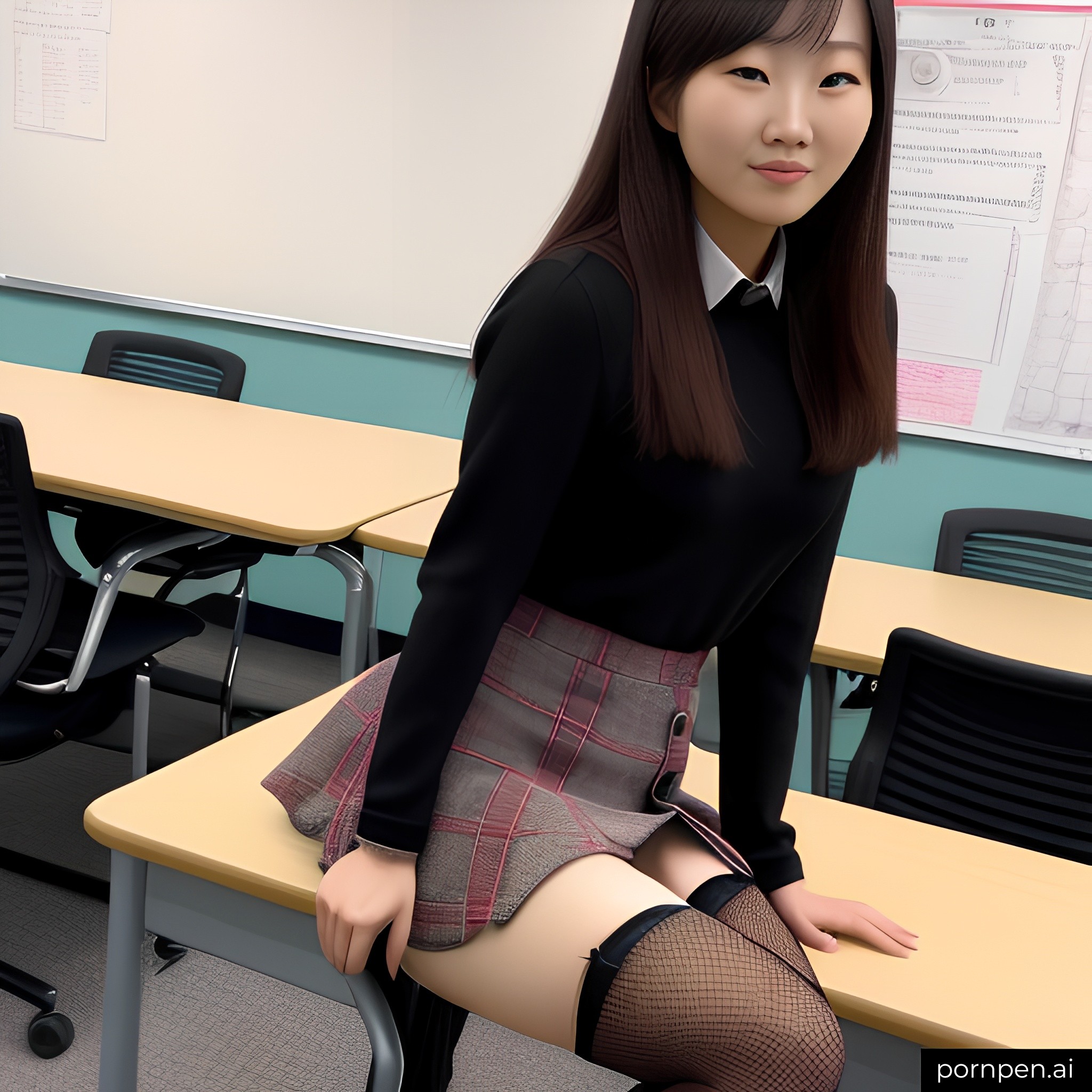 Korean students - AI generated