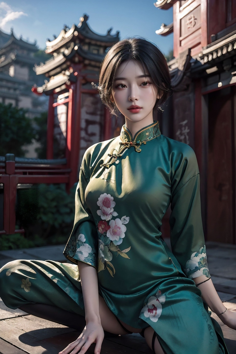 🔞AI生成~AI Beauty🔞-No65🔞Cheongsam Chinese