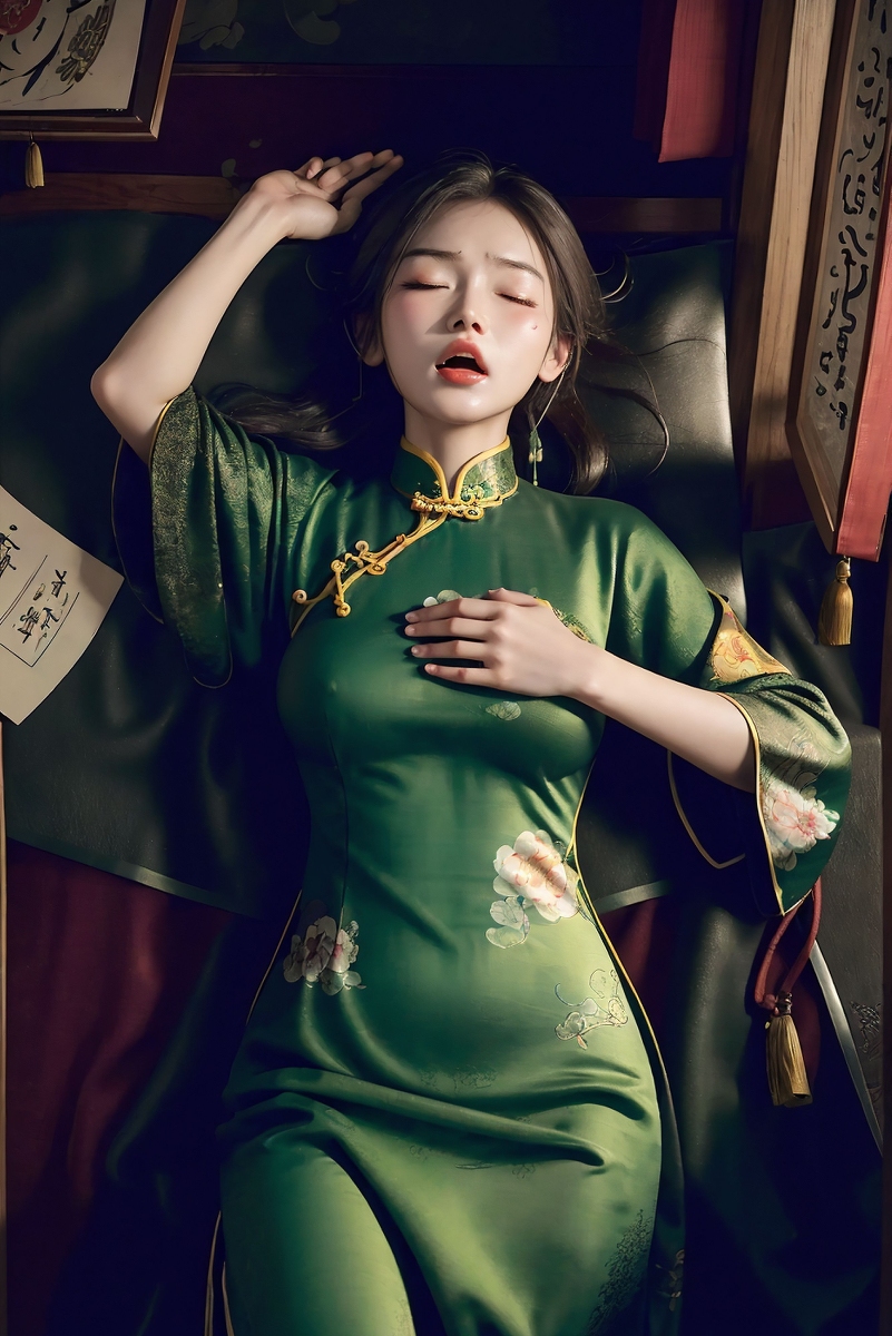 🔞AI生成~AI Beauty🔞-No65🔞Cheongsam Chinese