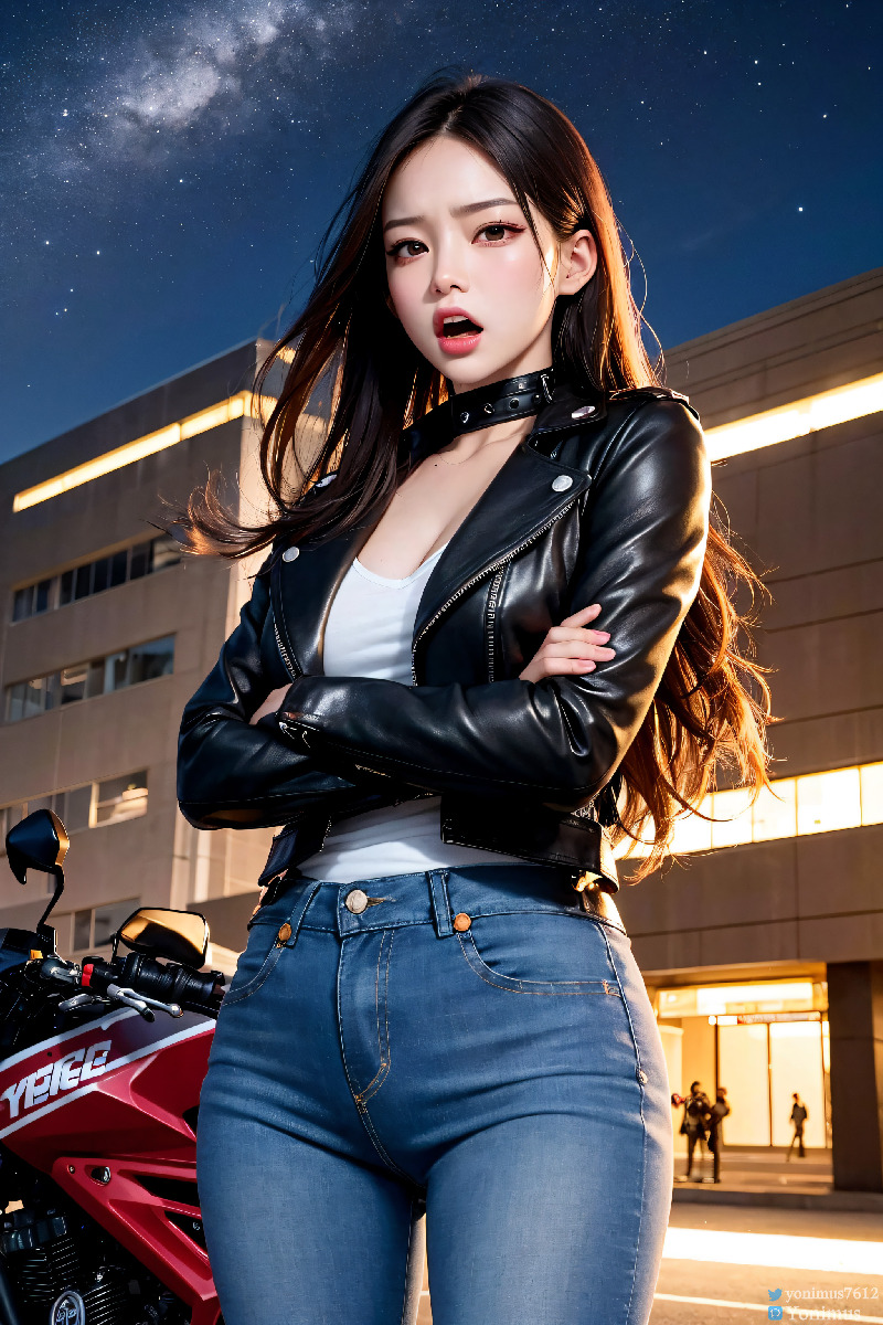 The female boss of the bikergang