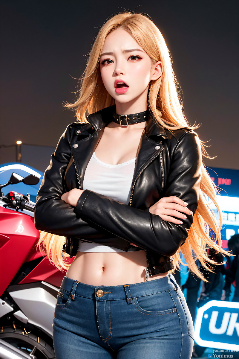 The female boss of the bikergang