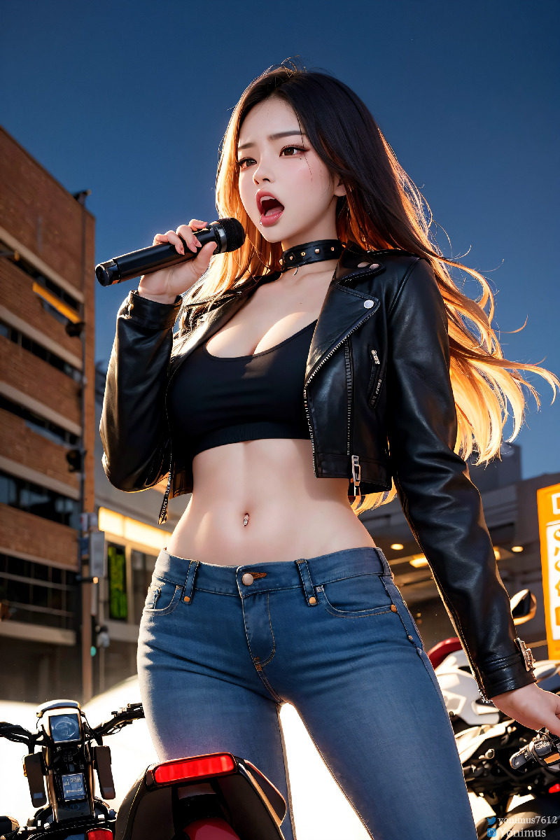 The female boss of the bikergang