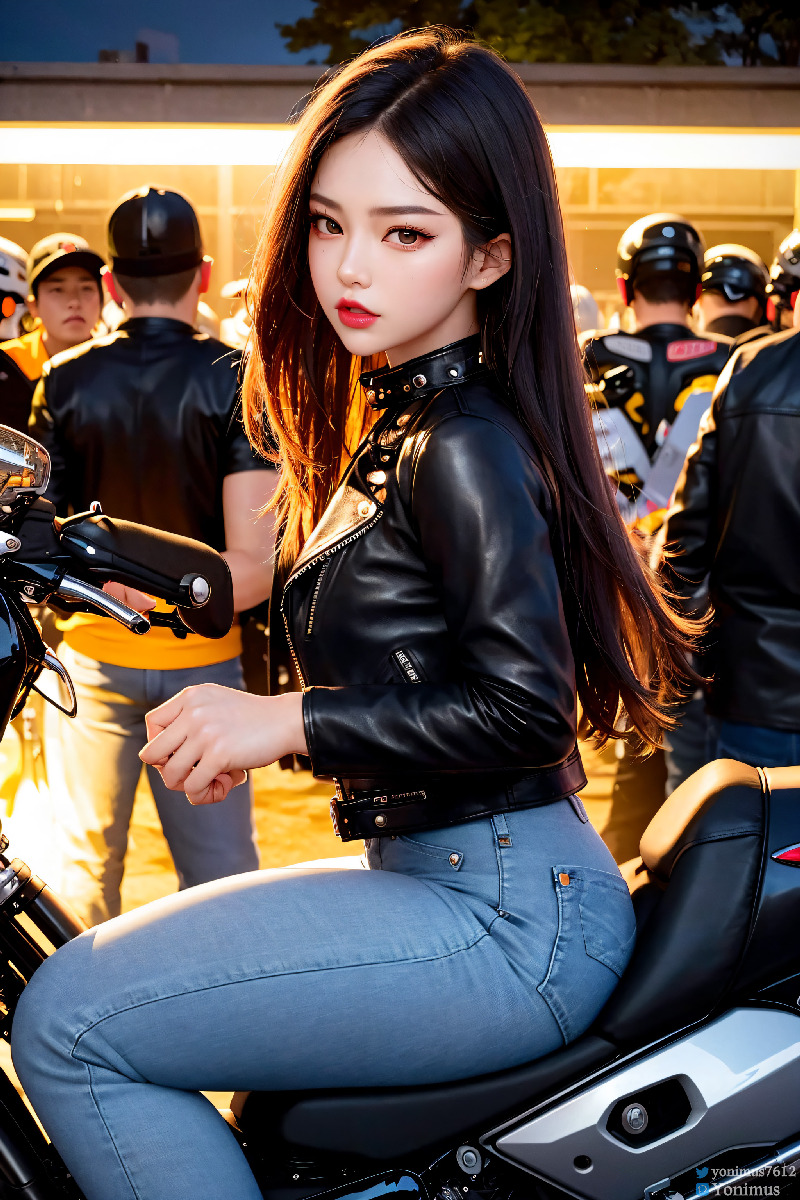 The female boss of the bikergang
