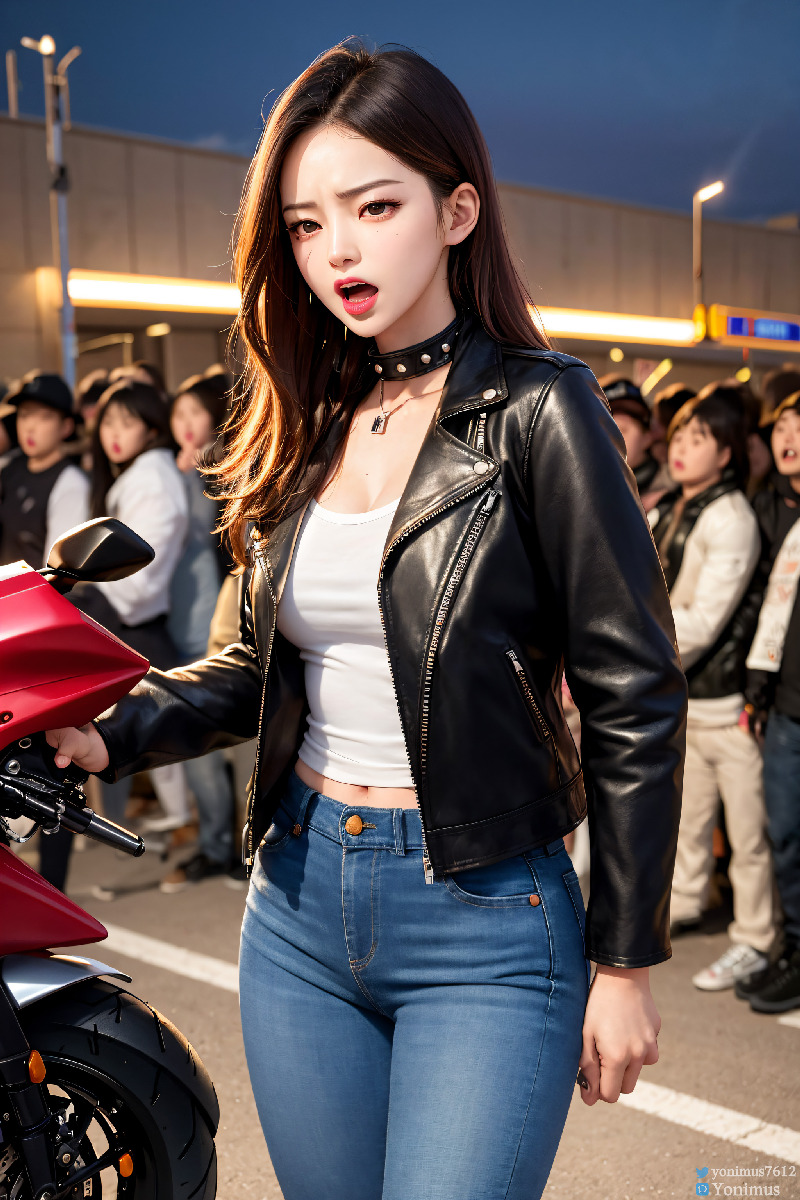 The female boss of the bikergang