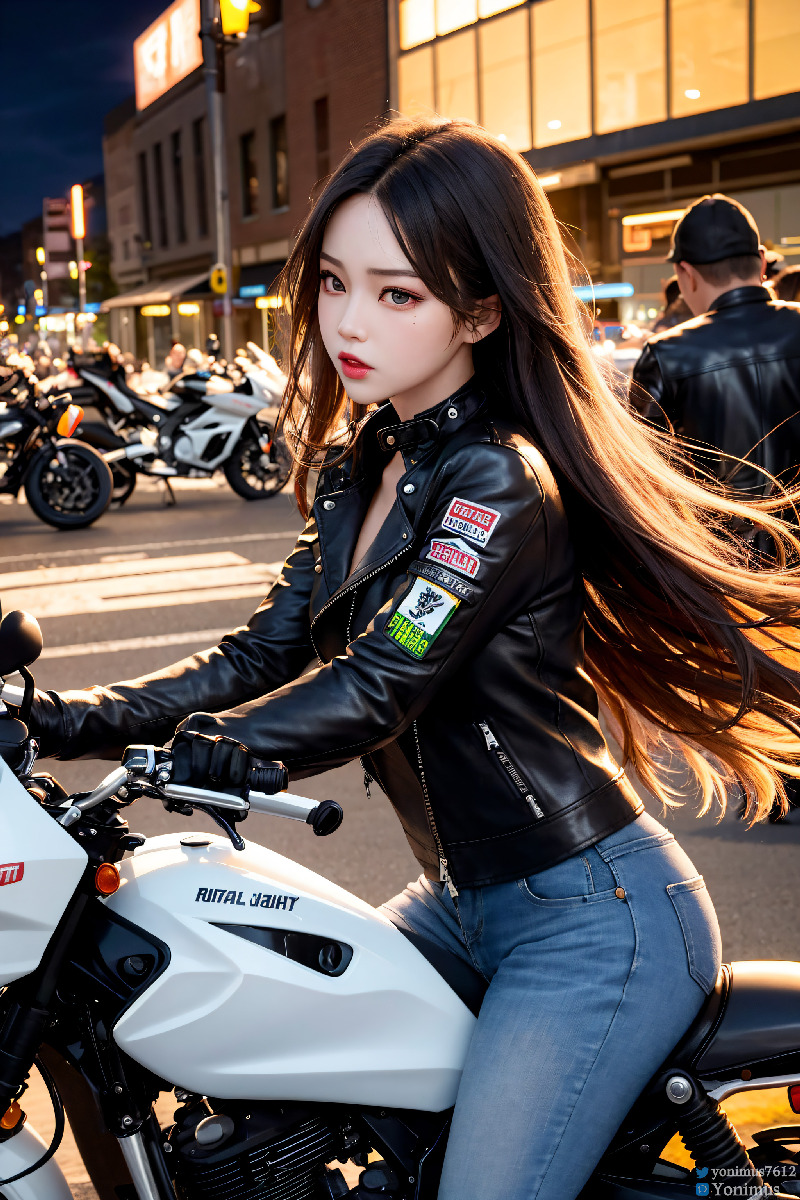 The female boss of the bikergang