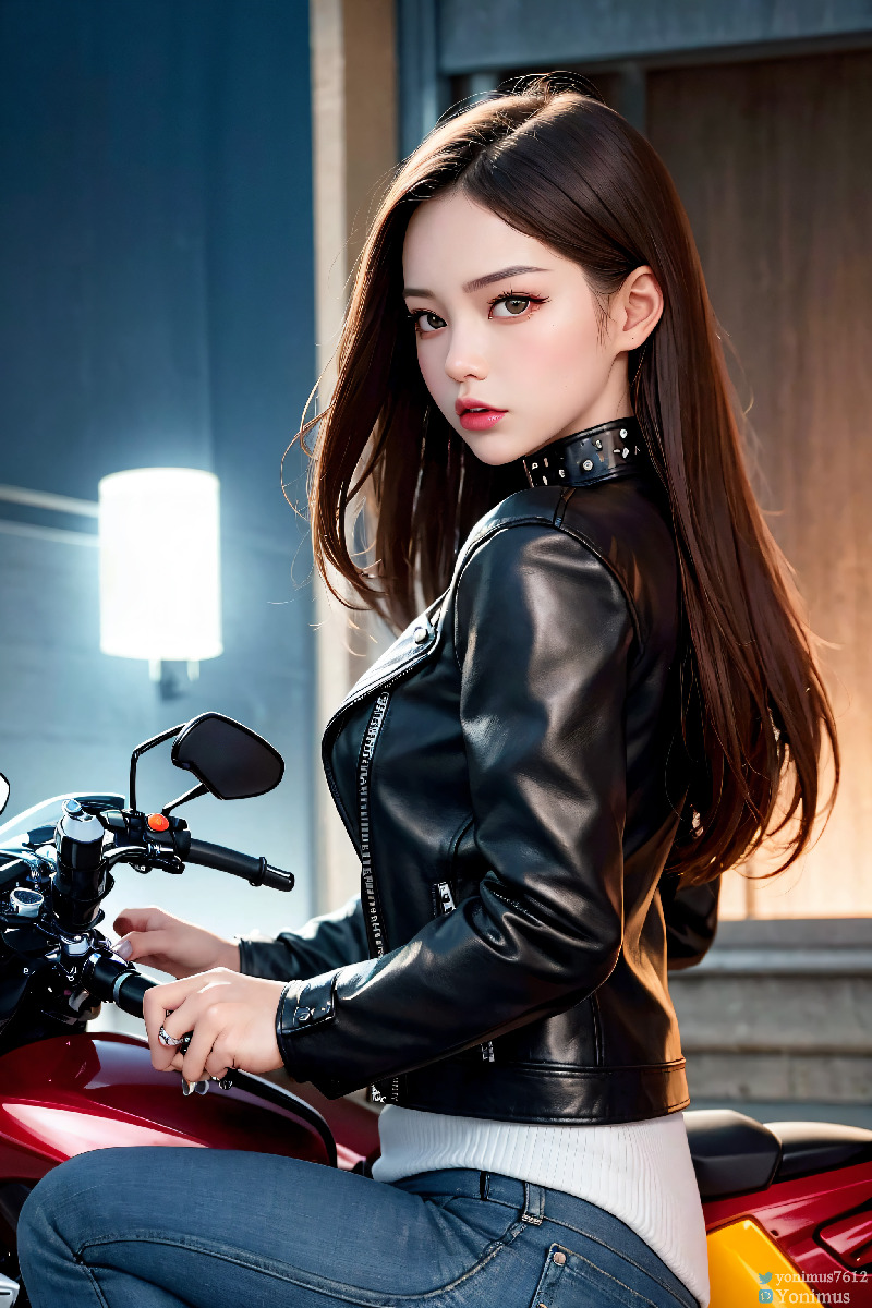 The female boss of the bikergang