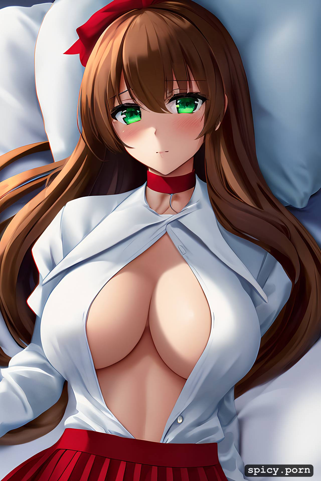 18 yo, green eyes, doki doki literature club monika, only one person on the
