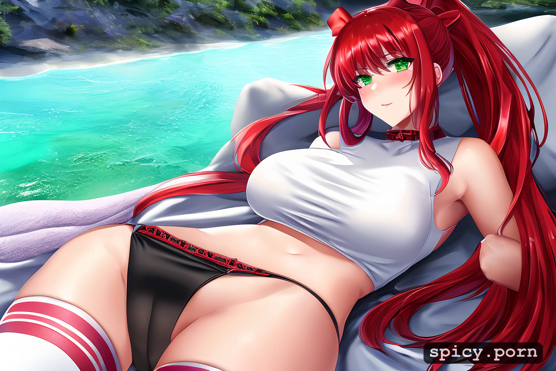 18 yo, green eyes, doki doki literature club monika, only one person on the