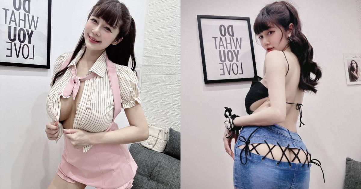 屁屁涼涼的！「安希」挺巨乳蜜桃秀新衣，超狂設計讓身體好通風