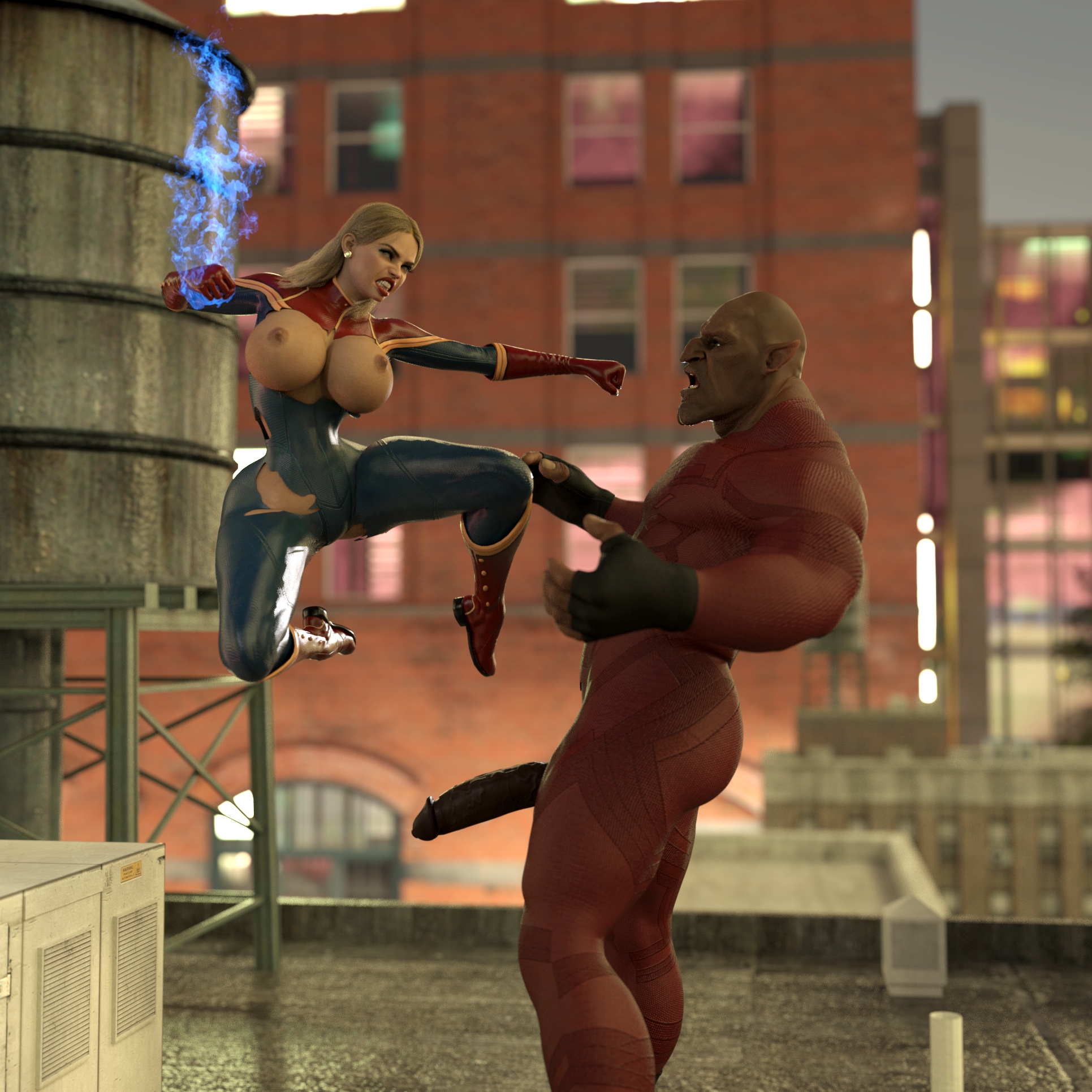 【Justice League】Captain Marvel aliens fight
