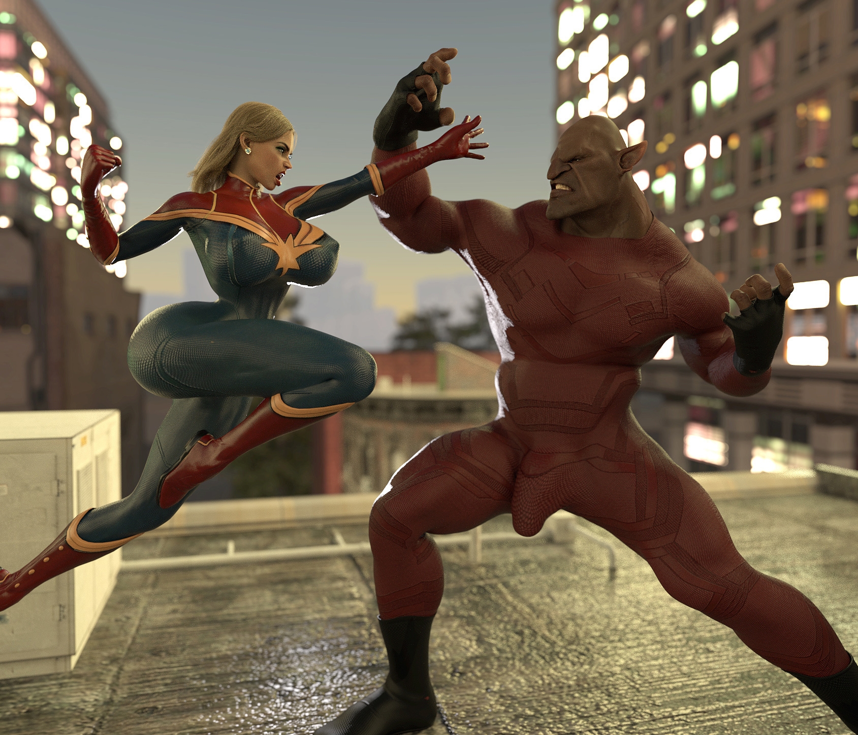 【Justice League】Captain Marvel aliens fight