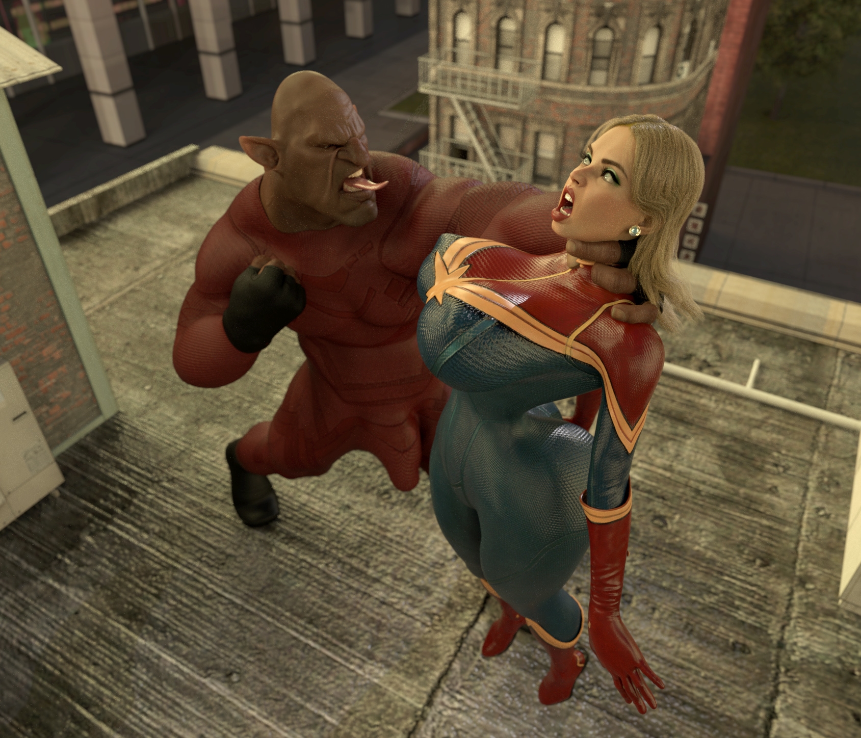 【Justice League】Captain Marvel aliens fight