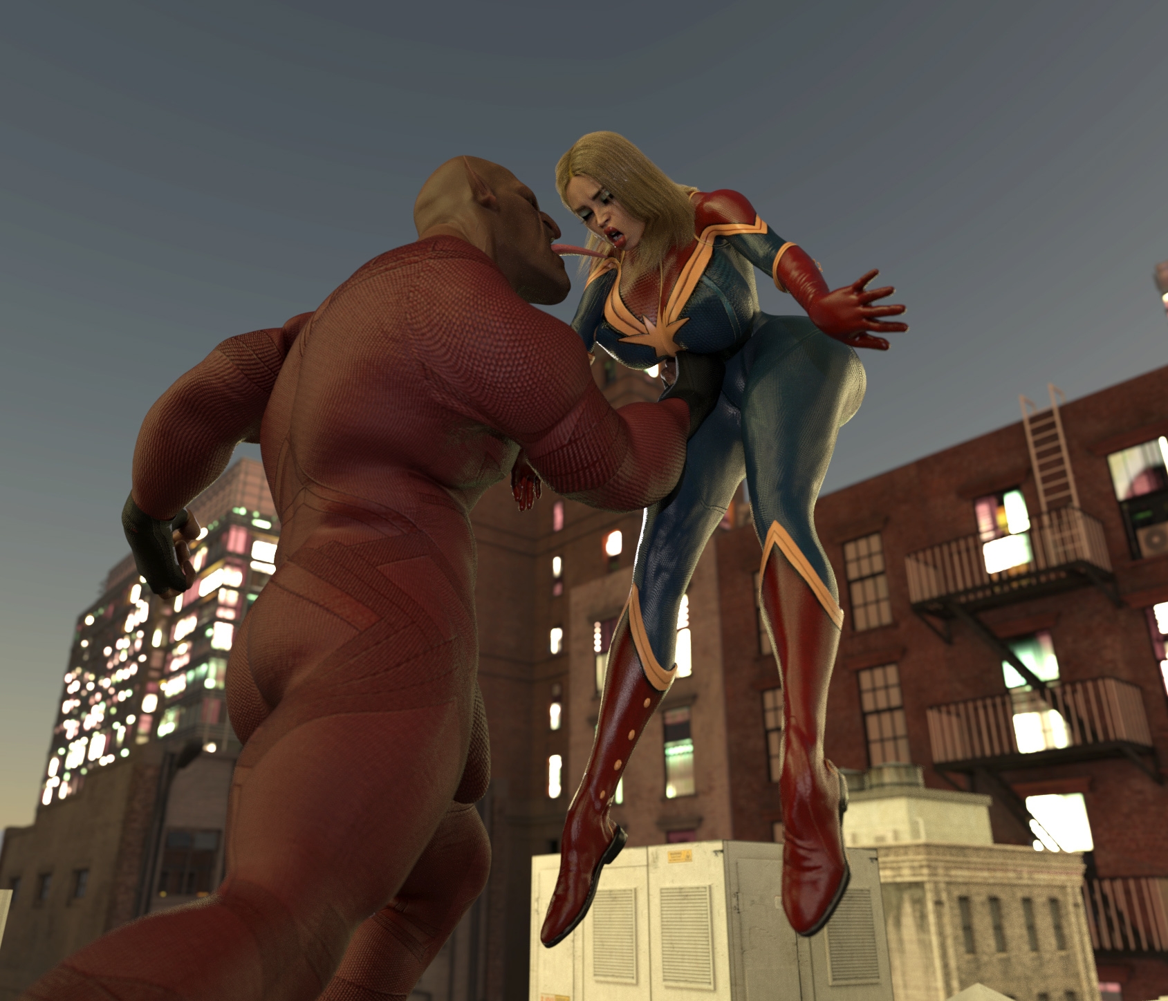 【Justice League】Captain Marvel aliens fight