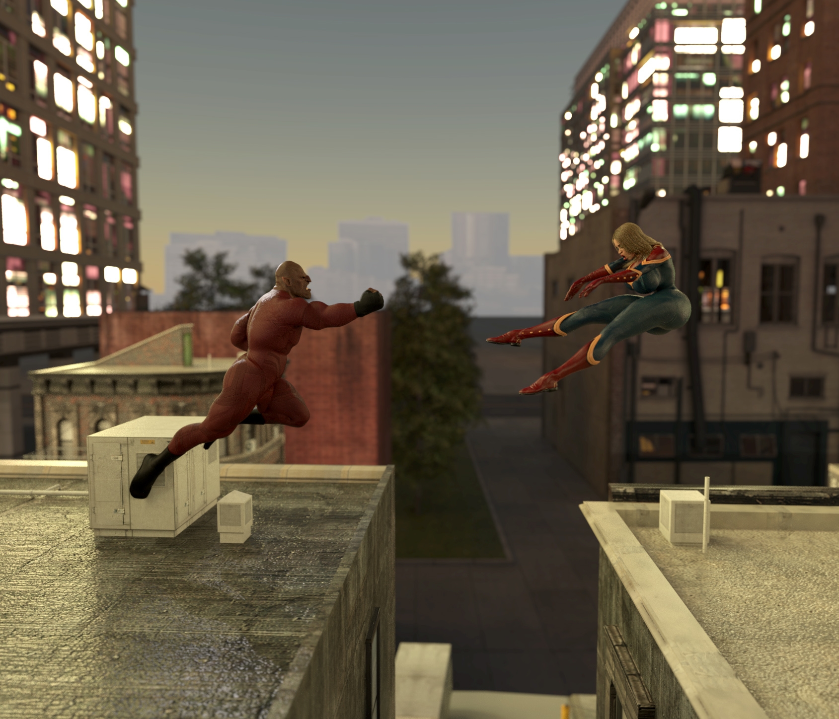 【Justice League】Captain Marvel aliens fight