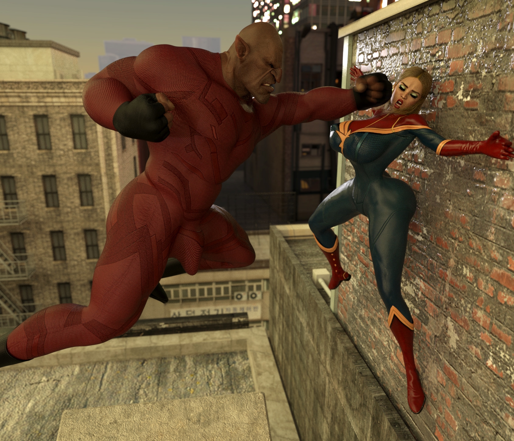 【Justice League】Captain Marvel aliens fight