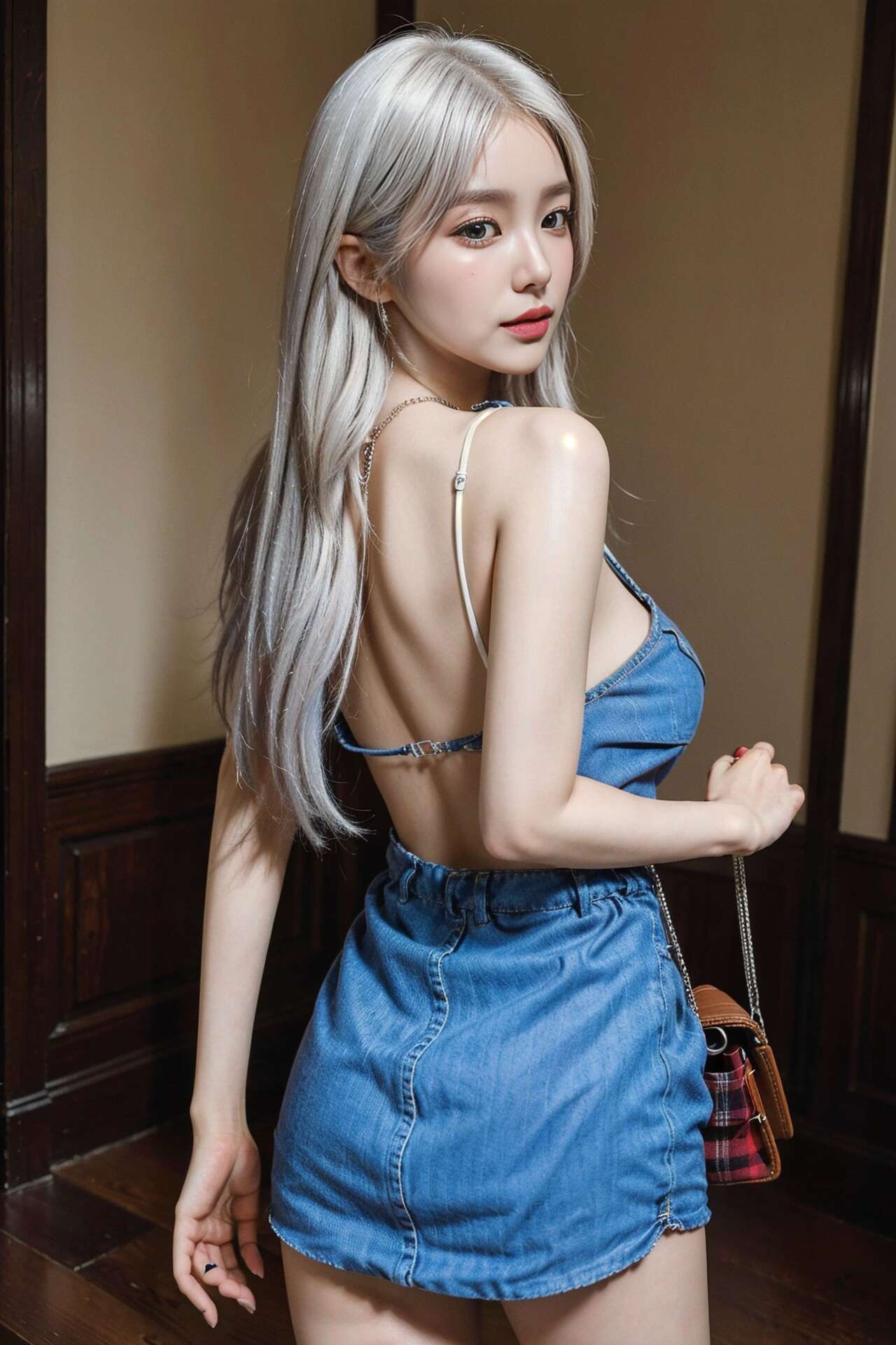 girl with a fashionable hat