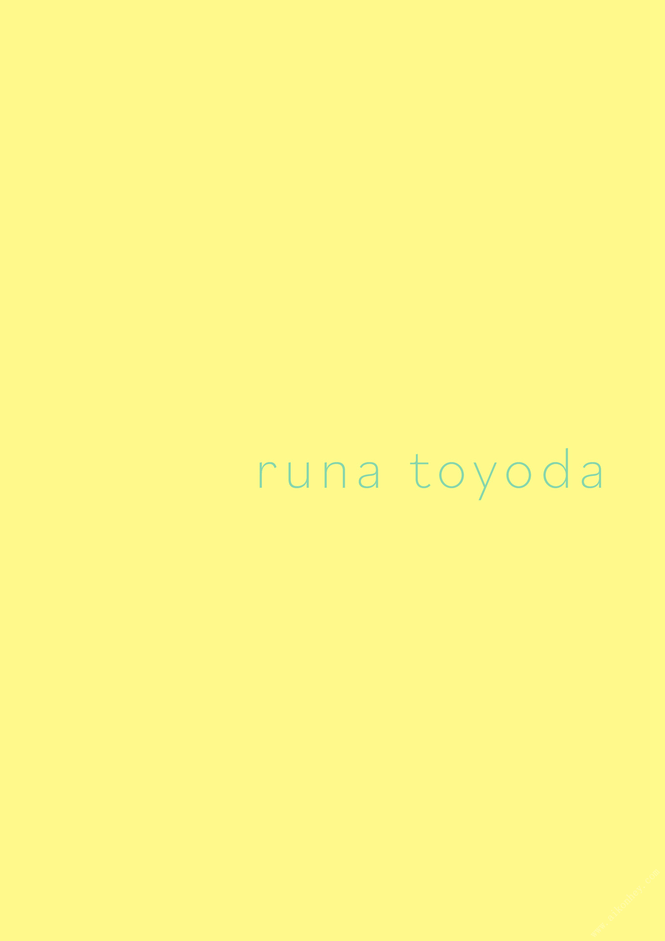 豊田留菲( 豊田ルナ)[Photobook] Runa Toyoda - I like your smile (96P)