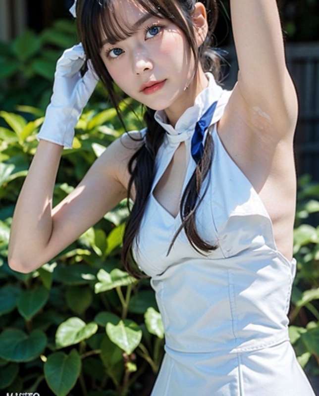 Nude 💕 with idol face Hestia cosplayer shooting