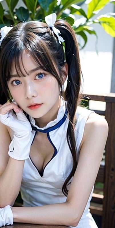 Nude 💕 with idol face Hestia cosplayer shooting