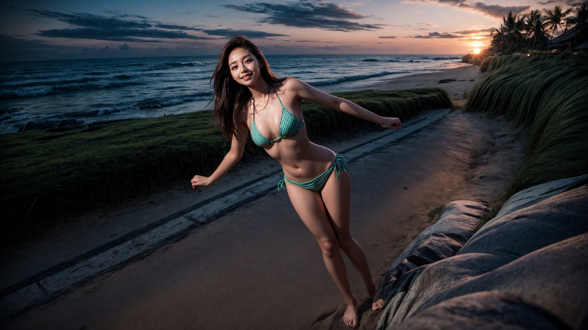 beach bikini girls