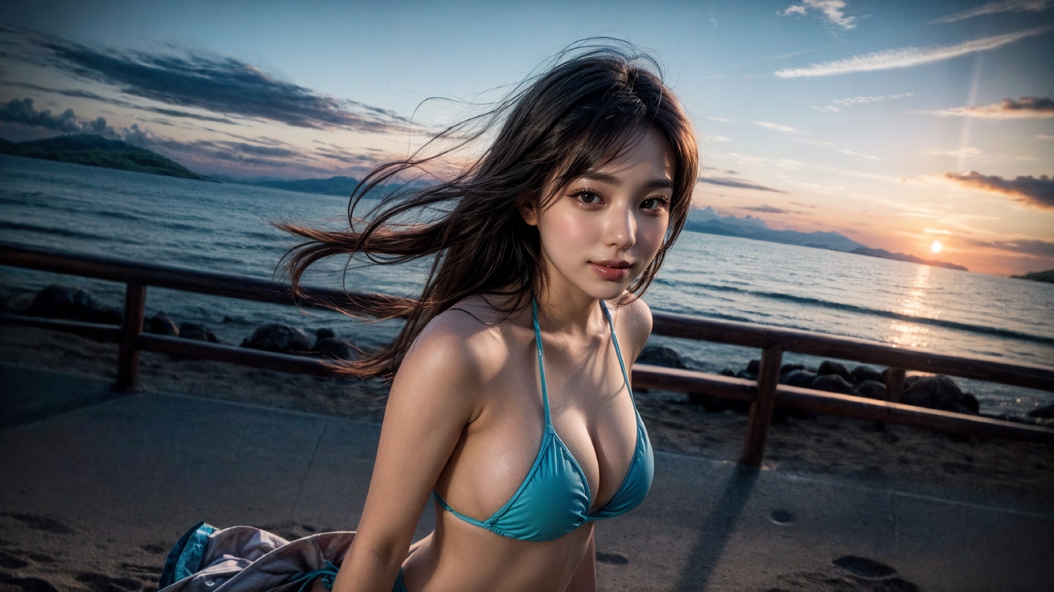 beach bikini girls