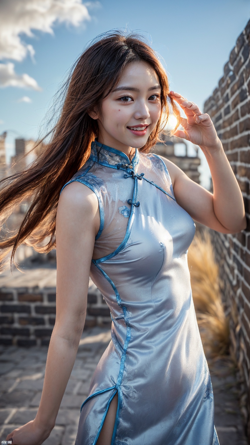 Great Wall Cheongsam Woman