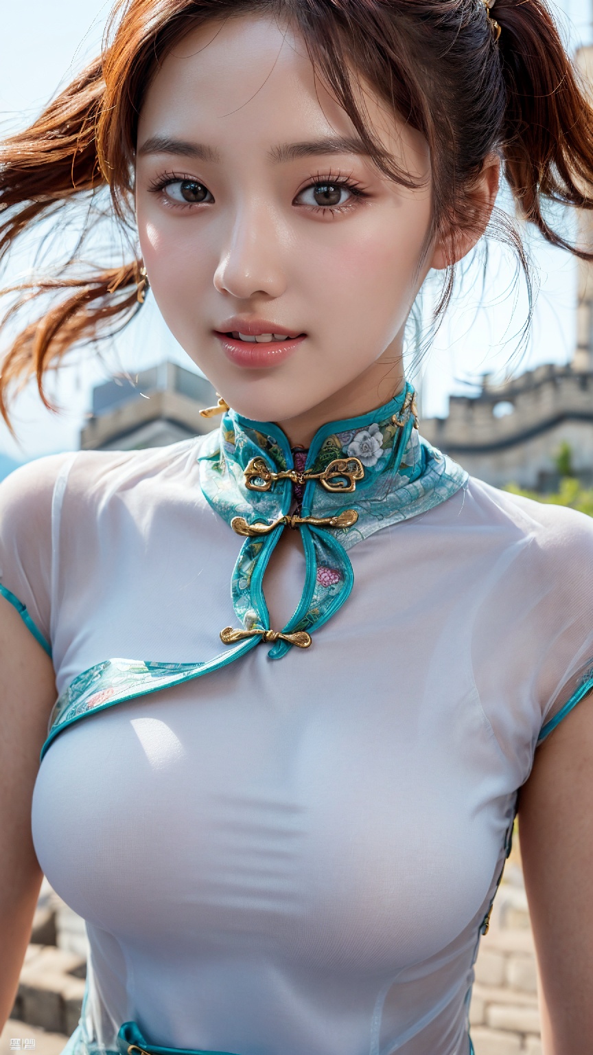 Great Wall Cheongsam Woman