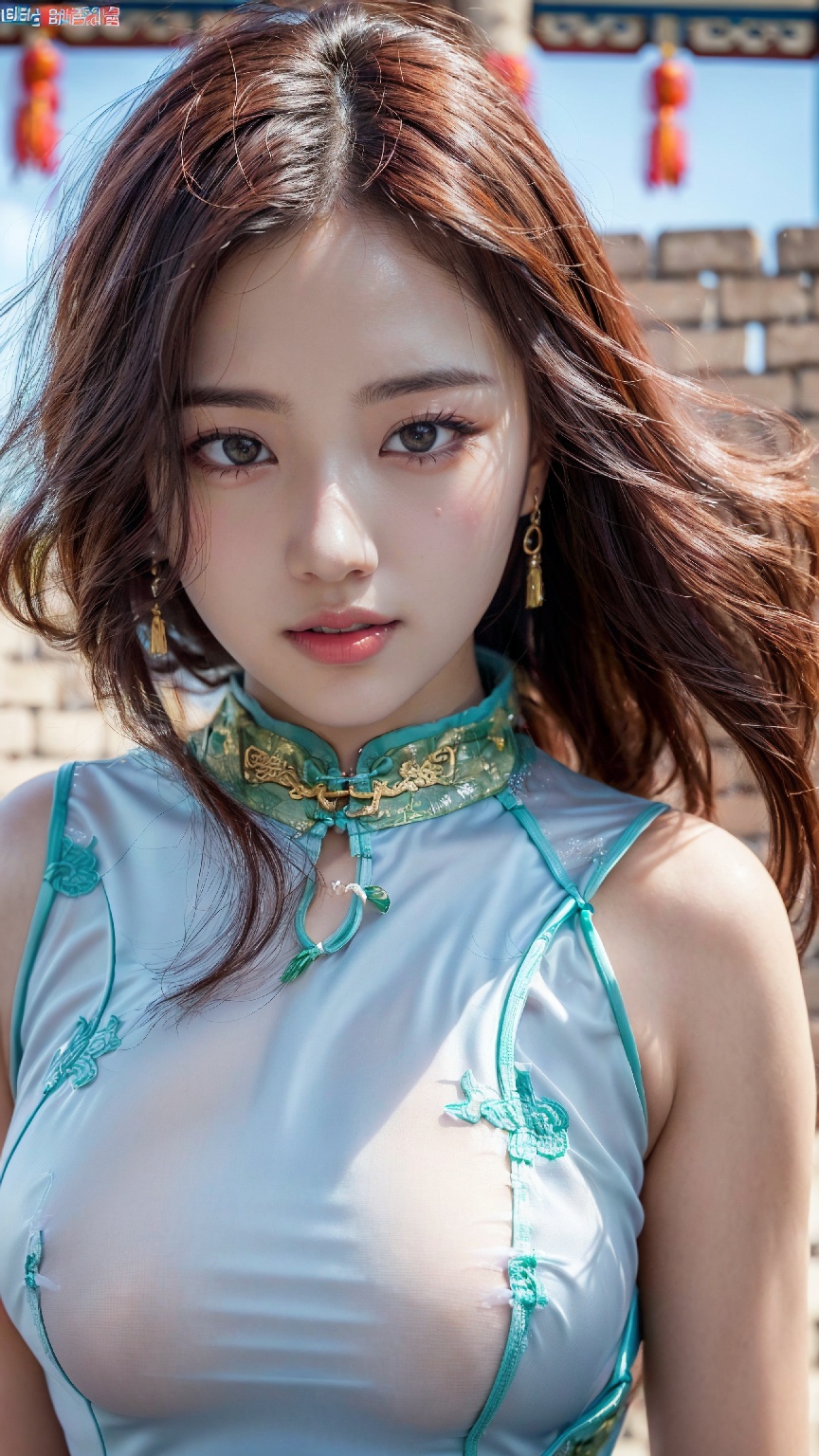 Great Wall Cheongsam Woman