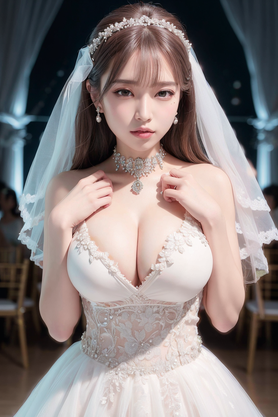 wedding gown /gaun/"