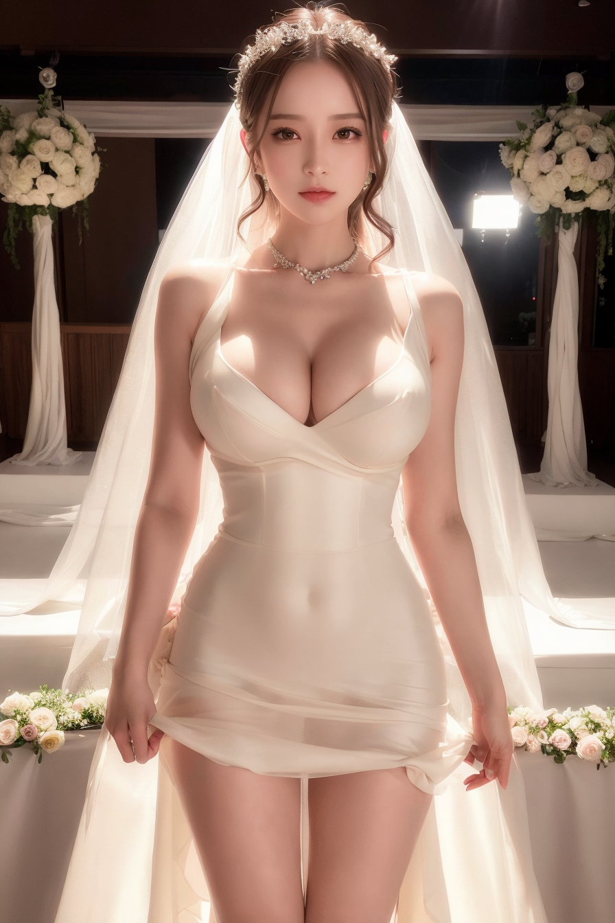 wedding gown /gaun/"